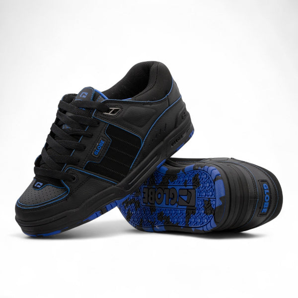 Globe Fusion Shoes - Black/Blue - Pretend Supply Co.