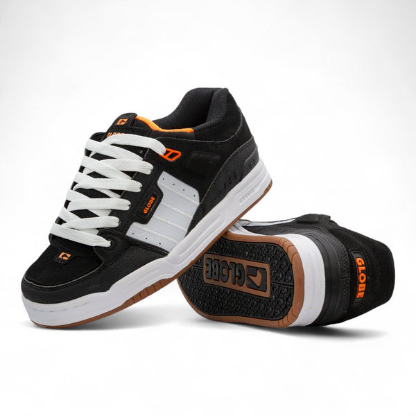Globe Fusion Shoes - Black/GreyOrange - Pretend Supply Co.