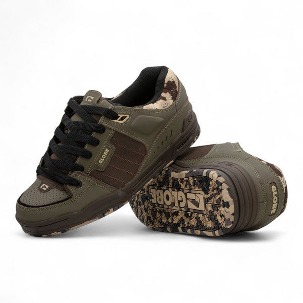 Globe Fusion Shoes - Mud/Camo - Pretend Supply Co.