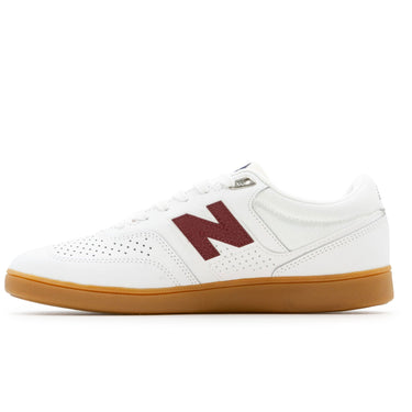 New Balance NM508 Brandon Westgate Shoes - White/Burgundy/Gum - Pretend Supply Co.