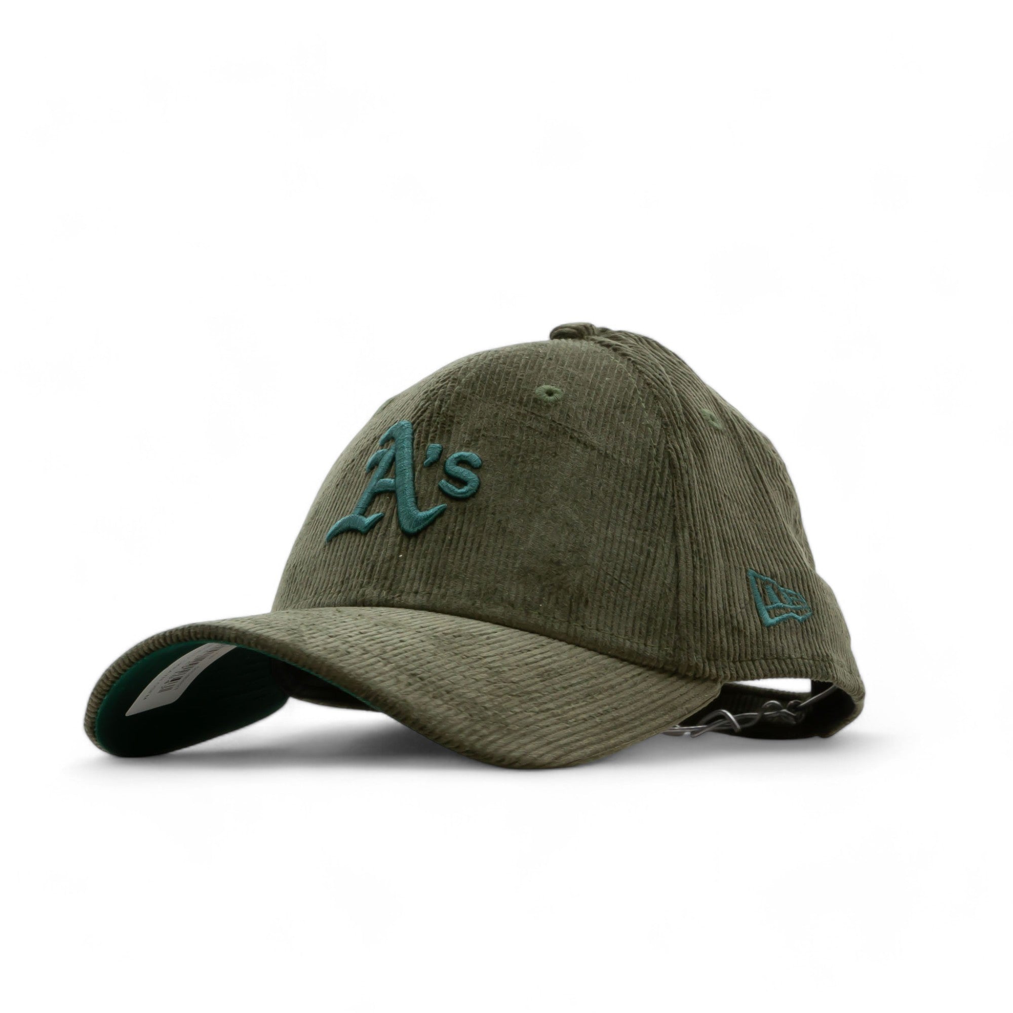 New Era Cord Oakland Athletics 9FORTY Cap Dark Khaki Green