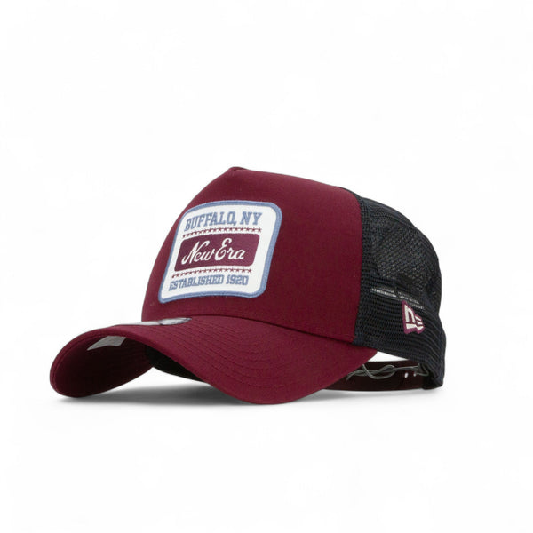 New Era Patch 9FORTY A - Frame Trucker Cap - Burgundy - Pretend Supply Co.