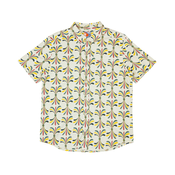RVCA LA Eye Floral Shirt - Light Khaki - Pretend Supply Co.