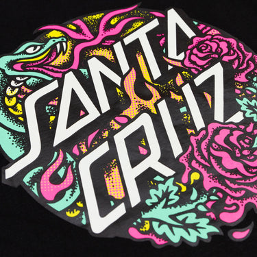 Santa Cruz Dressen Rose Crew Two T-Shirt - Black - Pretend Supply Co.