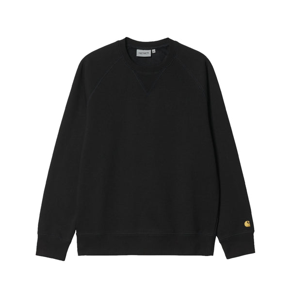 Carhartt WIP Chase Crew Sweatshirt - Black/Gold - Pretend Supply Co.