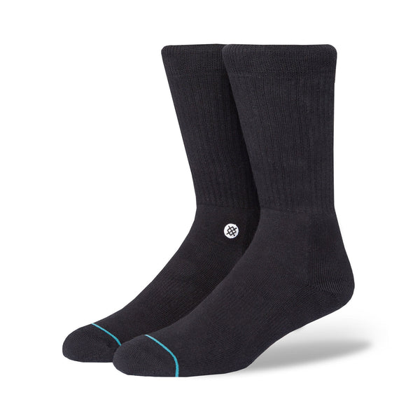 Stance Icon Socks 3 PACK - Black/White - Pretend Supply Co.