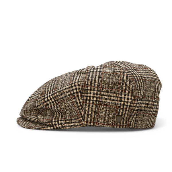 Brixton Brood Snap Cap - Khaki/Brown Plaid