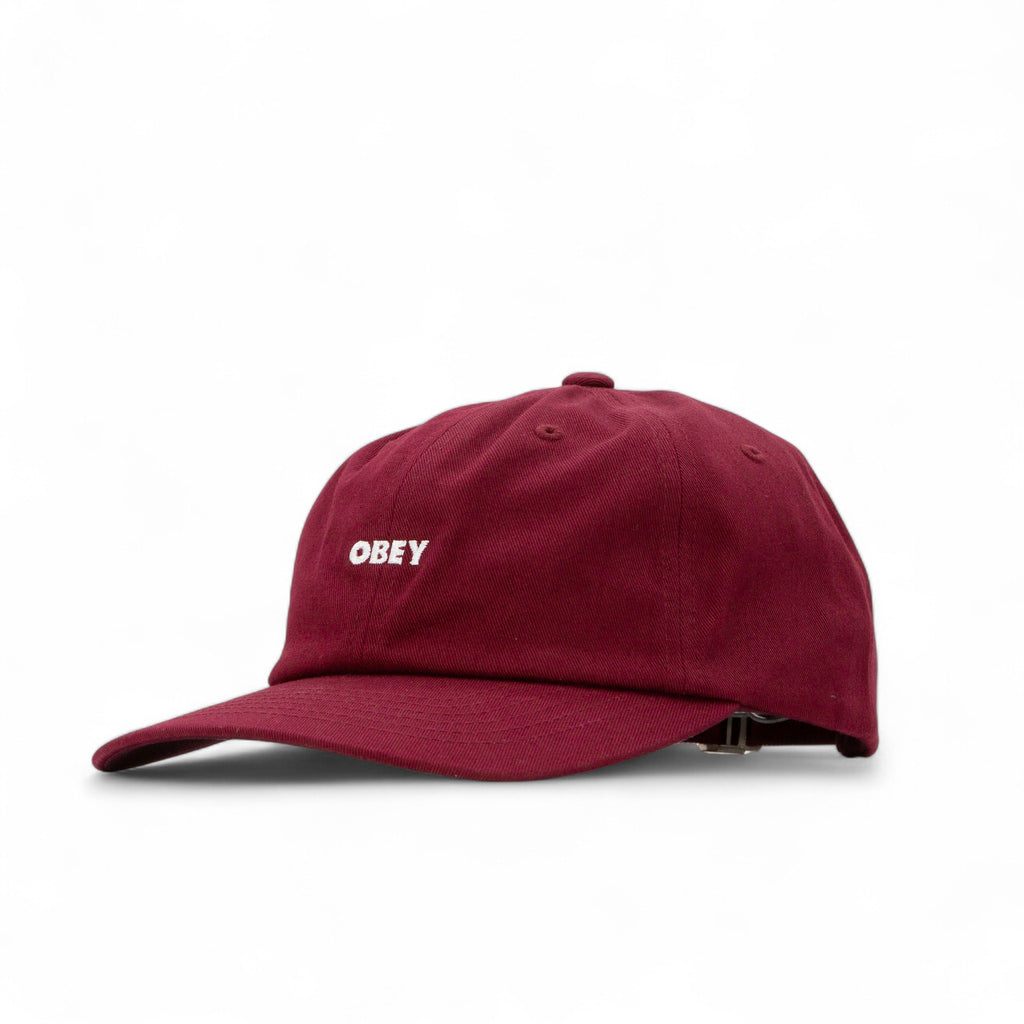 Obey Bold Curve 6 Panel Strapback Cap - Port