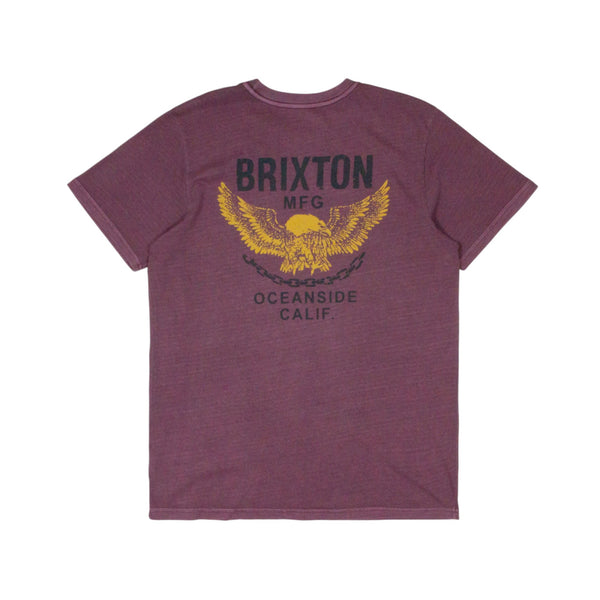 Brixton Waller T-Shirt - Port Worn Wash