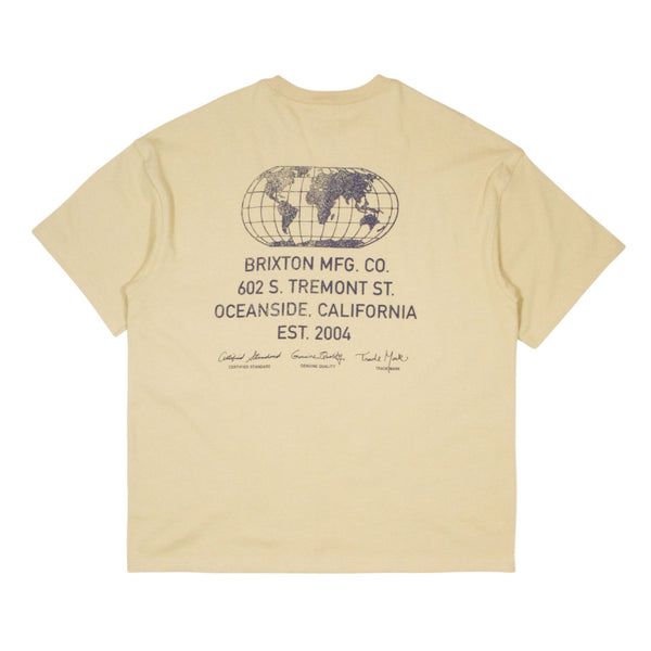 Brixton Union Heavyweight T-Shirt - Cream Classic Wash