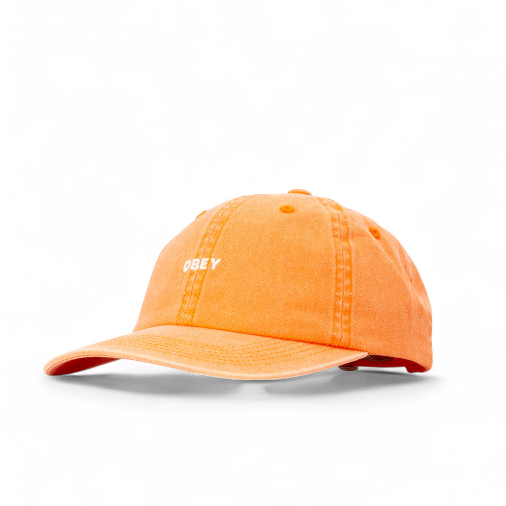 Obey Pigment Bold 6 Panel Snapback Cap - Pigment Orange