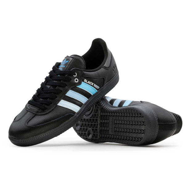 Adidas Samba ADV Black Sheep x CLTFC Shoes - Core Black/Cloud White/Ice Blue - Pretend Supply Co.