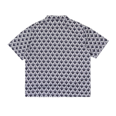 Blue Flowers Spade Shirt - Black/White - Pretend Supply Co.