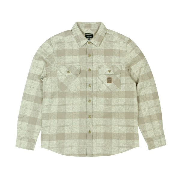 Brixton Bowery Heavy Weight Shirt - Off White/Cinder Grey - Pretend Supply Co.