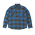 Brixton Bowery Long Sleeved Shirt - Bijoue Blue/Pinecone Brown - Pretend Supply Co.