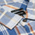 Brixton Vintage Wash Flannel Shirt - Blue/Soft Blue/Orange - Pretend Supply Co.