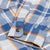 Brixton Vintage Wash Flannel Shirt - Blue/Soft Blue/Orange - Pretend Supply Co.