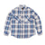Brixton Vintage Wash Flannel Shirt - Blue/Soft Blue/Orange - Pretend Supply Co.