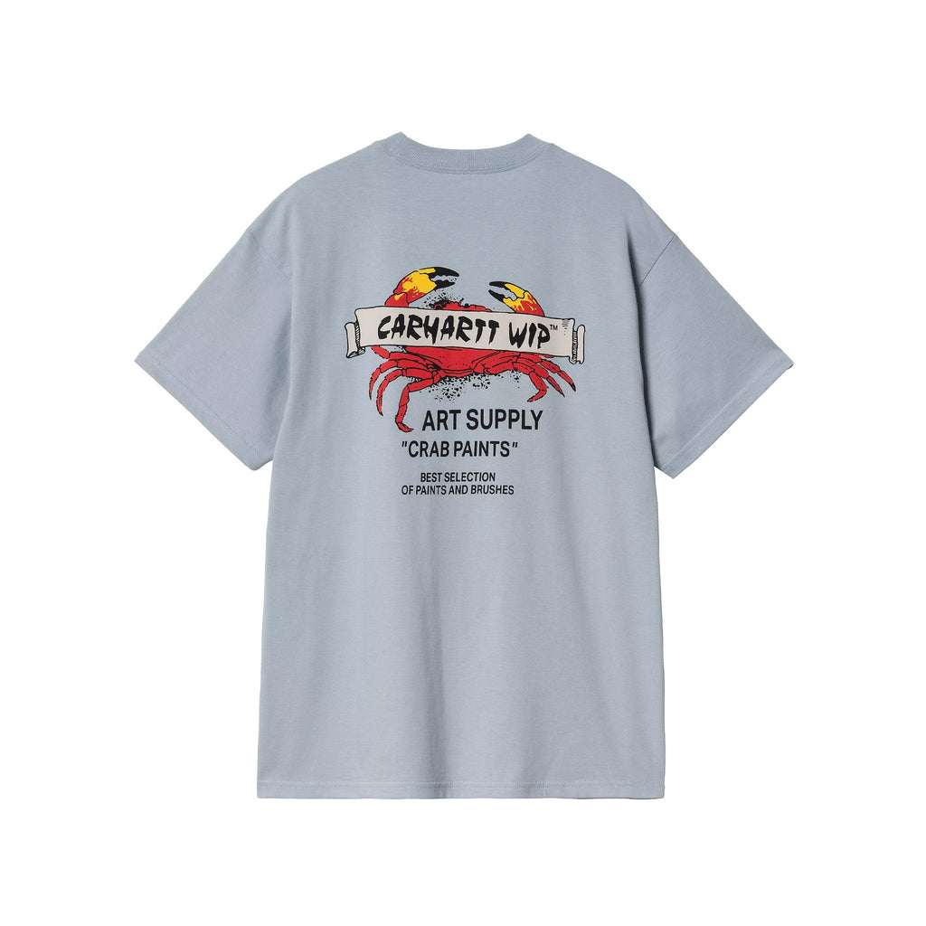 Carhartt WIP Crab Paints T-Shirt - Frosted Blue - Pretend Supply Co.