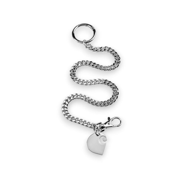 Carhartt WIP Cuban Link Keychain - Silver - Pretend Supply Co.