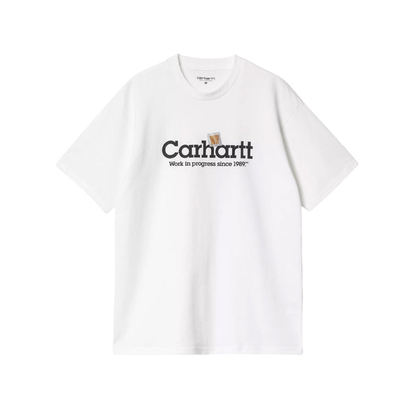 Carhartt WIP Label Script T-Shirt - White - Pretend Supply Co.