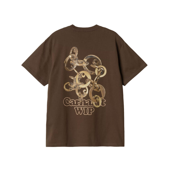 Carhartt WIP Linked Charms T-Shirt - Liberica/Gold