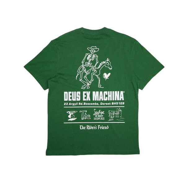 Deus Ex Machina Boscombe Address T-Shirt - Hillside Green - Pretend Supply Co.