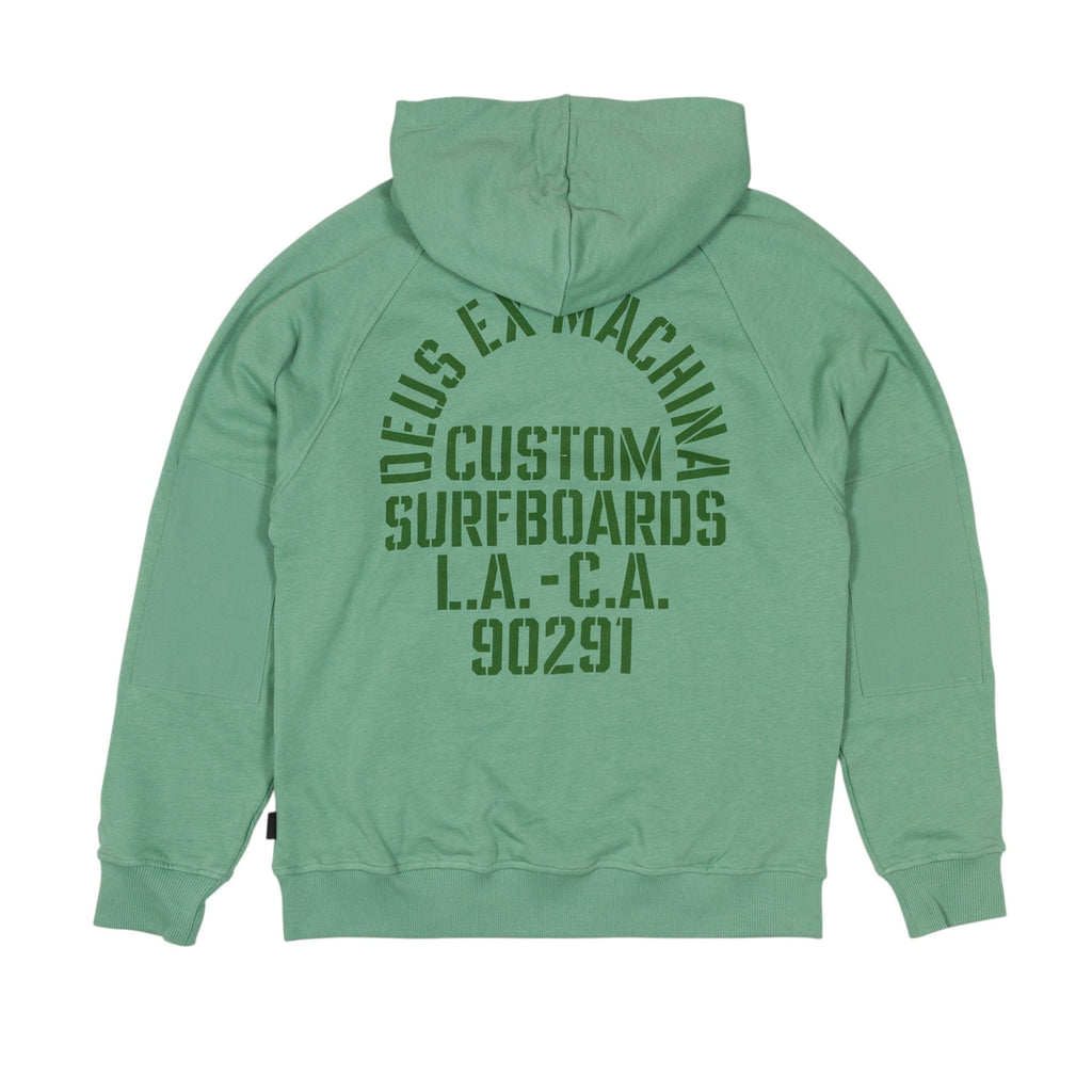 Deus Ex Machina Quay Hooded Sweatshirt - Shale Green - Pretend Supply Co.