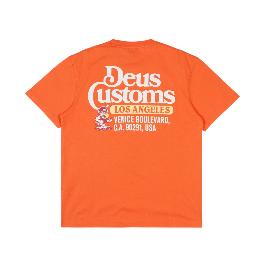 Deus Ex Machina Raptor T-Shirt - Tangerine Tango - Pretend Supply Co.
