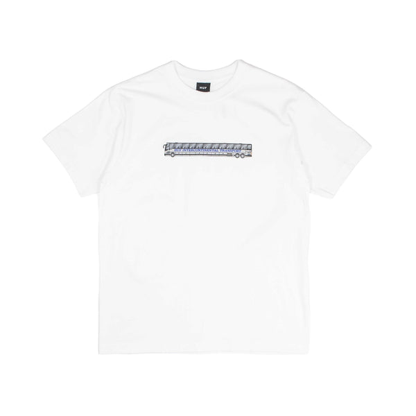 Huf Transport T-Shirt - White - Pretend Supply Co.