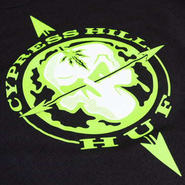 Huf x Cypress Hill Blunted Compass T-Shirt - Black - Pretend Supply Co.