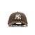 New Era League Essential New York Yankees 9FORTY Cap - Dark Brown - Pretend Supply Co.