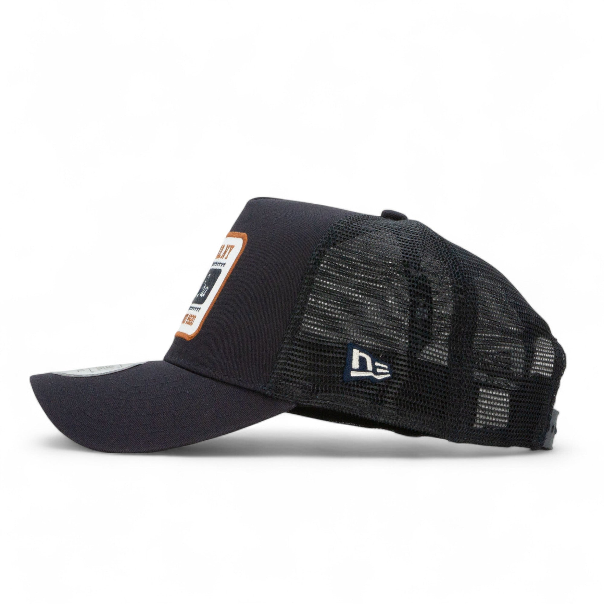 New Era Patch 9FORTY A-Frame Trucker Cap - Navy | Pretend