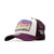 New Era Ski Patch Courchevel Trucker Cap - White/Purple - Pretend Supply Co.