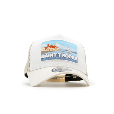 New Era Summer Saint Tropez A-Frame Trucker Cap - Cream - Pretend Supply Co.