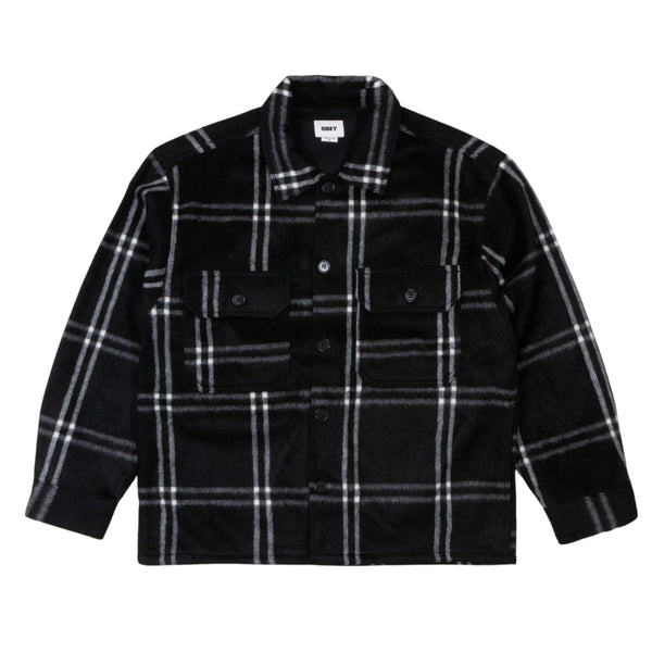 Obey Entrada Shirt Jacket - Black Multi - Pretend Supply Co.