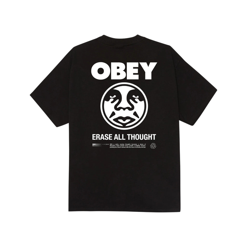 Obey Erase All Thought T-Shirt - Black - Pretend Supply Co.