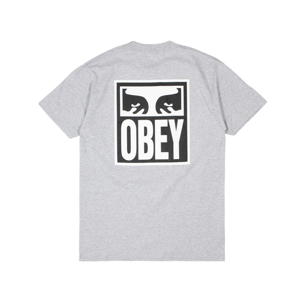 Obey Eyes Icon T-Shirt - Heather Grey - Pretend Supply Co.