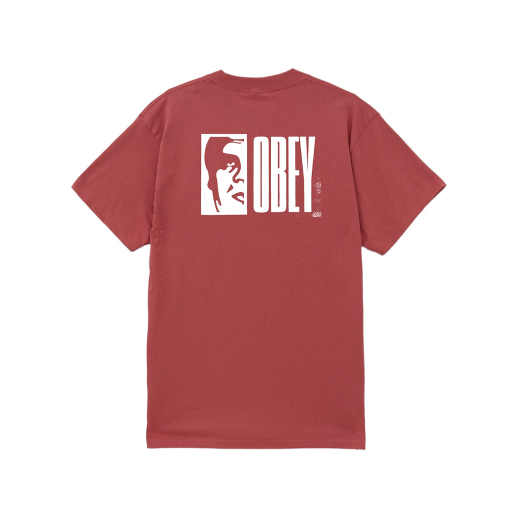 Obey Half Icon T-Shirt - Mineral Red - Pretend Supply Co.