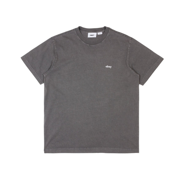 Obey Lowercase Pigment T-Shirt - Pigment Digital Black - Pretend Supply Co.