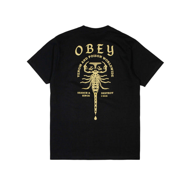 Obey Scorpion T-Shirt - Black - Pretend Supply Co.