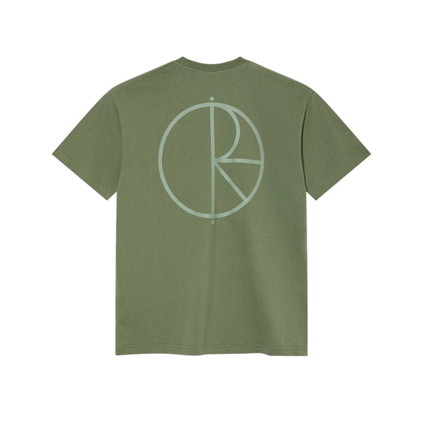 Polar Contrast Stroke Logo T-Shirt - Moss Green - Pretend Supply Co.