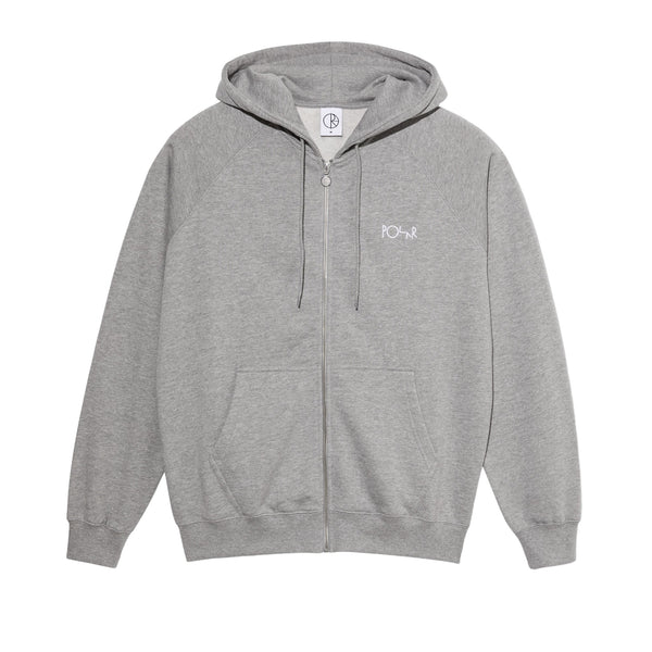 Polar Default Zip Hooded Sweatshirt - Heather Grey - Pretend Supply Co.