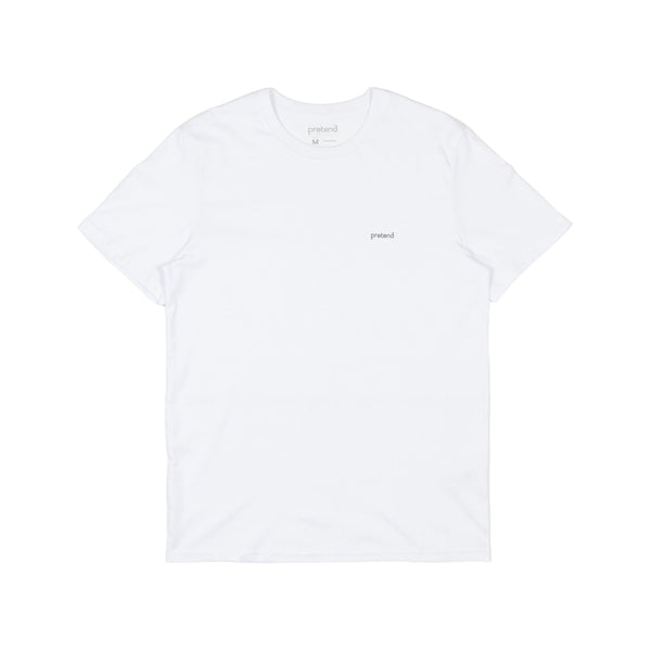 Pretend Brackets Chest T-Shirt - White - Pretend Supply Co.