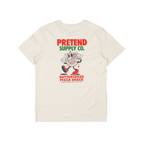 Pretend Pizza Shack T-Shirt - Natural Raw - Pretend Supply Co.