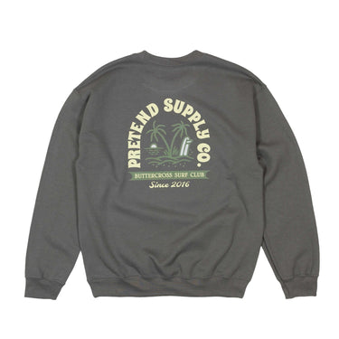 Pretend Surf Club Sweatshirt - Vintage Grey - Pretend Supply Co.