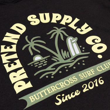 Pretend Surf Club T-Shirt - Black - Pretend Supply Co.