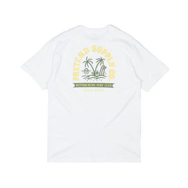 Pretend Surf Club T-Shirt - White - Pretend Supply Co.