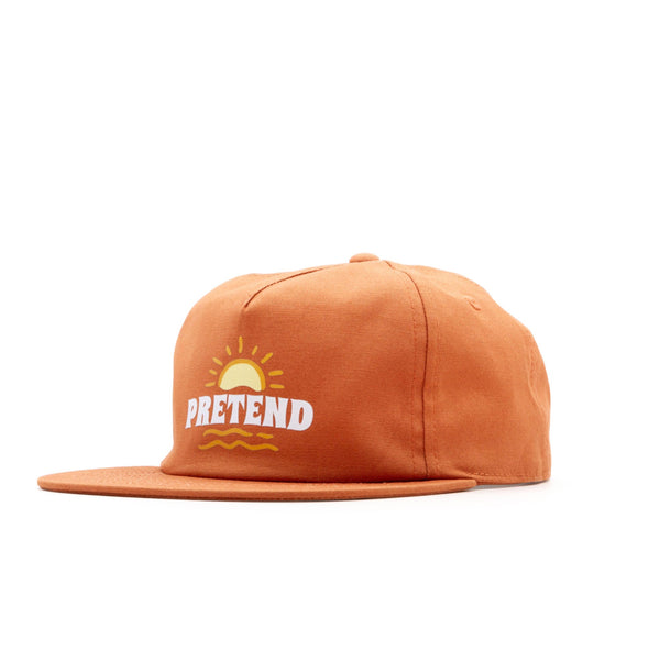 Pretend Surf Club Unstructured 5 - Panel Cap - Terracotta - Pretend Supply Co.