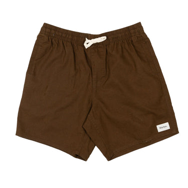 Rhythm Classic Linen Jam Shorts - Chocolate - Pretend Supply Co.